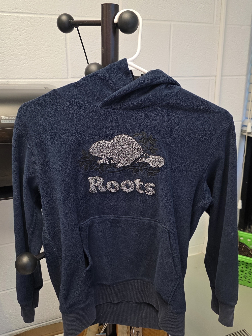 Roots Navy Blue Hoodie with Beaver Logo